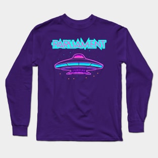 Parliament Funkadelic Retro Mothership UFO Rock Funk Throwback Long Sleeve T-Shirt